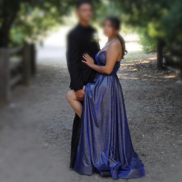 Dark navy blue dress - Picture 2 of 3